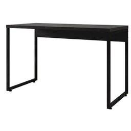 Kit para Escritório Mesa Soft F01 e Cadeira Economy com Prateleira Industrial Design Preto - Lyam - 10