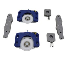 Kit para Porta de Correr Jp360 Sobrepor até 50kg Joelini Guarda Roupa Acabamento Moveis Mdf - 3
