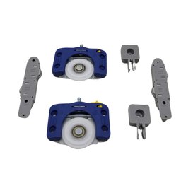 Kit para Porta de Correr Jp360 Sobrepor até 50kg Joelini Guarda Roupa Acabamento Moveis Mdf - 7