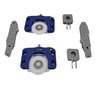 Kit para Porta de Correr Jp360 Sobrepor até 50kg Joelini Guarda Roupa Acabamento Moveis Mdf - 1