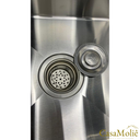 Ver imagem 4 de Cuba Dupla 78x48 Inox Escovado Quadrada C/ Acessórios