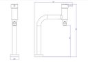 Ver imagem 2 de Monocomando Cozinha Deca Link 2256 Mesa Cromado Q e F 2256clnk
