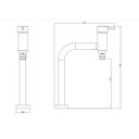 Ver imagem 2 de Monocomando Cozinha Deca Link 2256 Mesa Cromado Q e F 2256clnk