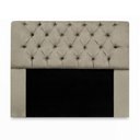Ver imagem 2 de Kit Cabeceira Mirage + Calçadeira Baú Veneza King Size 195cm Suede - Ecotec Decor:Bege