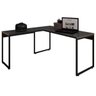 Mesa para Escritório e Home Office Industrial em L Soft 150cm F01 - Lyam Decor - 1