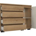 Ver imagem 6 de Cômoda para Quarto 4 Gavetas e 1 Porta MDF Aurora