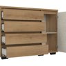 Cômoda para Quarto 4 Gavetas e 1 Porta MDF Aurora - 6