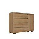 Ver imagem 2 de Cômoda para Quarto 4 Gavetas e 1 Porta MDF Aurora