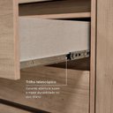 Ver imagem 6 de Cômoda para Quarto 100% MDF 4 Gavetas 1 Porta 135 x 99cm Aurora Yescasa Capuccino