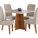 Ver imagem 2 de Conjunto para Sala de Jantar com 4 Cadeiras Absolut