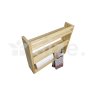 Porta Tempero Condimento Multiuso C Suporte P Papel Toalha e Prateleiras em Madeira Natural - 4