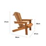 Cadeira Adirondack Madeira Maciça Teca - 4
