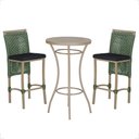 Ver imagem 1 de Mesa Bistro e 2 Banquetas Roma Fendi Corda Náutica 12 Verde