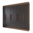 Ver imagem 4 de Guarda-roupa Casal Diplomata 8 Portas 4 Gavetas 100% Mdf - Panorama Móveis
