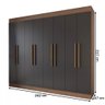 Guarda-roupa Casal Diplomata 8 Portas 4 Gavetas 100% Mdf - Panorama Móveis - 5