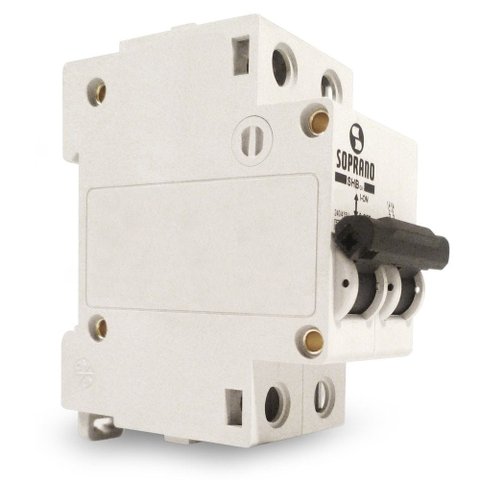 Disjuntor Soprano Bipolar 2 Polos Curva C