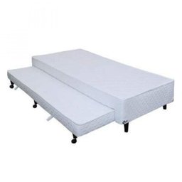 Base Box Solteiro 36x96x203cm com Cama Auxiliar Firme Gold Star Vitagel Castor - 1 Base Box Solteiro 36x96x203cm com Cama Auxiliar Firme Gold Star Vitagel Castor - 1