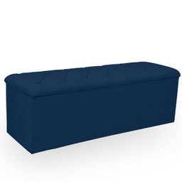 Recamier Bau Estofado Casal Padrão Anita 140 Cm Veludo - 3