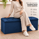 Ver imagem 5 de Recamier Bau Estofado Casal Padrão Anita 140 cm Veludo