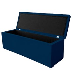 Recamier Bau Estofado Casal Padrão Anita 140 Cm Veludo - 4