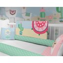 Ver imagem 5 de Kit Berço Rosa Lhama Cactos