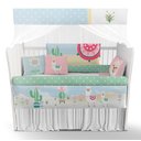 Ver imagem 2 de Kit Berço Rosa Lhama Cactos