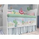 Ver imagem 6 de Kit Berço Rosa Lhama Cactos