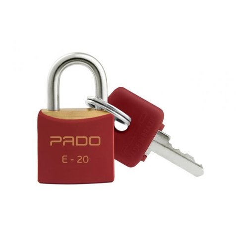 Cadeado Pado 20Mm Vermelho