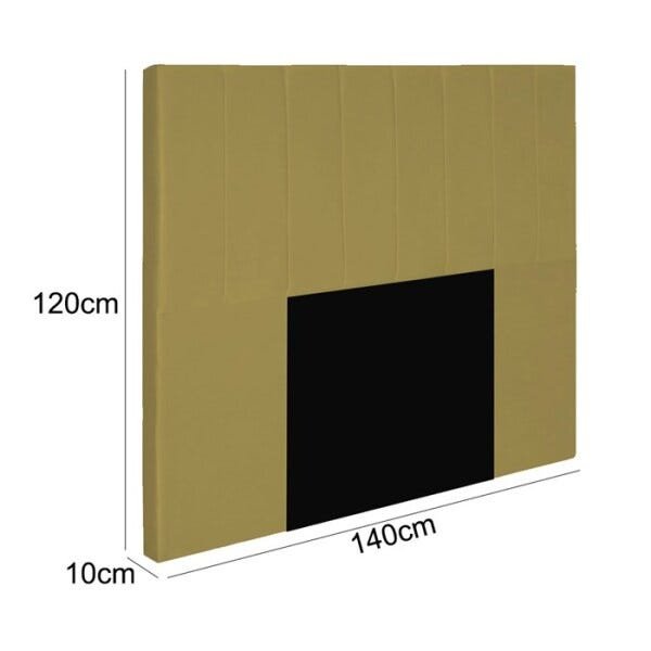 Cabeceira Casal 140cm Jade Corano Bege DC Milani Store - 5