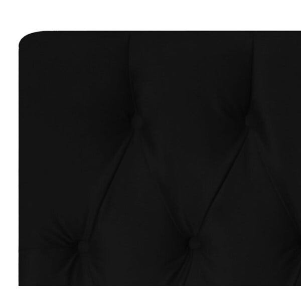Cabeceira Casal 140cm Topazio Veludo Preto DC Milani Store - 5