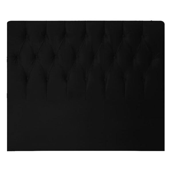 Cabeceira Casal 140cm Topazio Veludo Preto DC Milani Store - 3