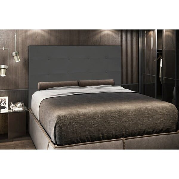 Cabeceira Casal 140cm Safira Veludo Cinza DC Milani Store - 2