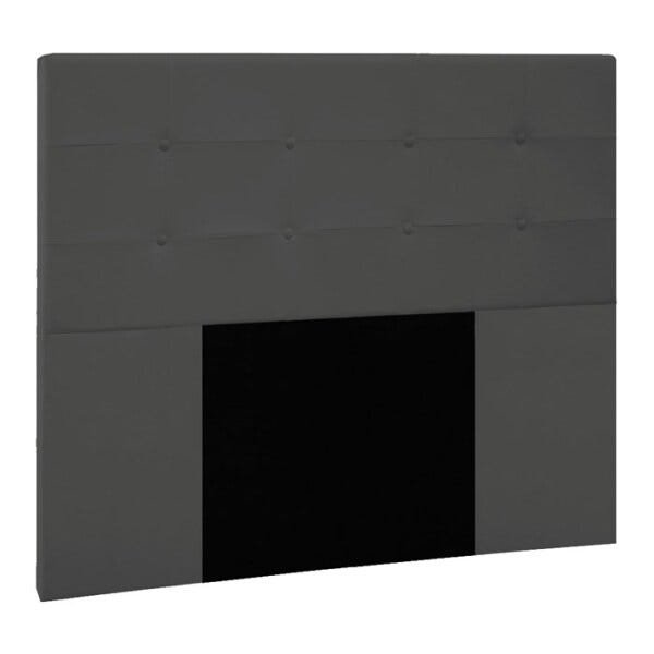 Cabeceira Casal 140cm Safira Veludo Cinza DC Milani Store - 1