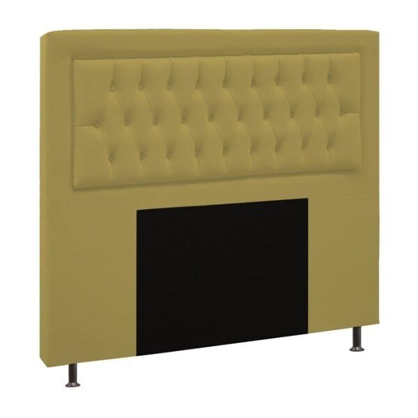 Cabeceira Casal 140cm Turquesa Corano Bege DC Milani Store - 1