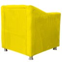 Ver imagem 4 de Poltrona Decorativa Tillak Tilla em Suede para Sala de Estar, Consultório e Recepção - Amarelo