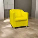 Ver imagem 1 de Poltrona Decorativa Tillak Tilla em Suede para Sala de Estar, Consultório e Recepção - Amarelo