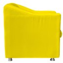 Ver imagem 3 de Poltrona Decorativa Tillak Tilla em Suede para Sala de Estar, Consultório e Recepção - Amarelo