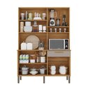 Ver imagem 5 de Armário de Cozinha New Siena 6 Portas 1 Gaveta MDF 140cm Sallêto