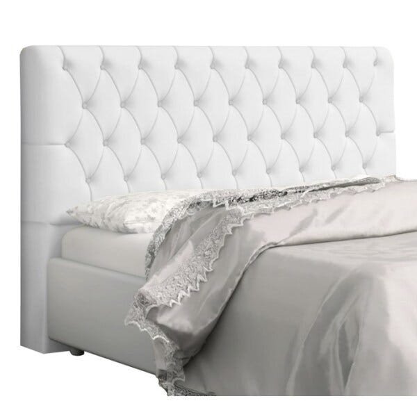 Cabeceira Casal Lady 140 Cm Corano Branco Casah - 2