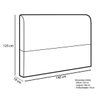 Cabeceira Casal Lady 140 Cm Corano Branco Casah - 3