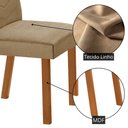 Ver imagem 5 de Mesa de Jantar Carolina 180cm Tp MDF Canto Copo Base Detalhe Off White com 6 Cadeiras Liz