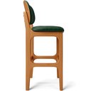 Ver imagem 7 de Kit 5 Banquetas Alta Bar Cozinha Sala Jantar Fixa Betta L02 Imbuia Facto Verde Musgo - Lyam Decor