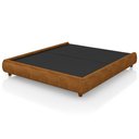 Ver imagem 1 de Cama King Base Box 195cm Cairo Sintético Caramelo Z37 - Mpozenato