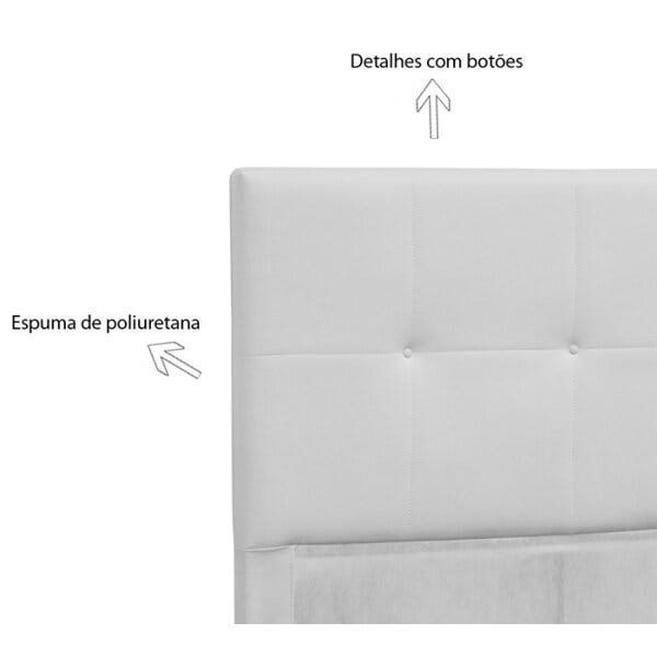 Cabeceira Casal 140cm Venus Corano Branco DMonegatto - 4