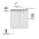 Ver imagem 4 de Balcão de Cozinha 80cm com Tampo Unna Poliman Móveis