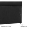Cabeceira Casal 140cm Buona Notte Corano Preto com Strass Dmonegatto - 3
