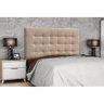 Cabeceira Solteiro 90cm Kuka Suede Amassado Bege Dmonegatto - 2