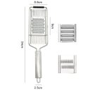 Ver imagem 5 de Ralador Manual Multifuncional 3 em 1 com Cabo Lorben Aço Inox Queijo Legumes