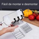 Ver mais imagens de Ralador Manual Multifuncional 3 em 1 com Cabo Lorben Aço Inox Queijo Legumes