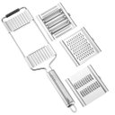 Ver imagem 4 de Ralador Manual Multifuncional 3 em 1 com Cabo Lorben Aço Inox Queijo Legumes
